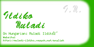 ildiko muladi business card